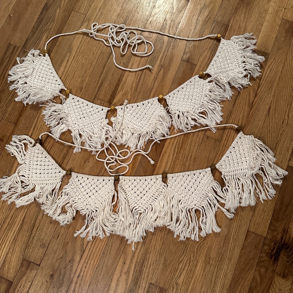 Handmade Macrame Fringe Garland